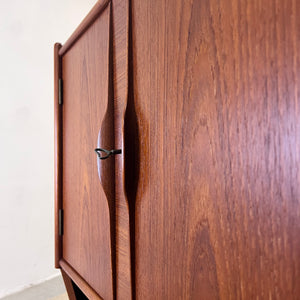 Eckschrank Teak mit Minibar aus Dänemark