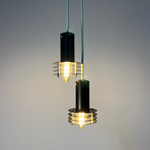 Set: 2x Lamellenlampe schwarz aus Dänemark
