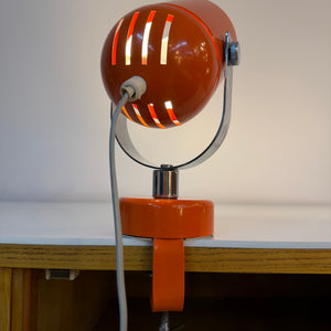 Klemmlampe / Wandlampe Combi Lux orange Chrom von Stanislav Indra für Lidokov Boskovice
