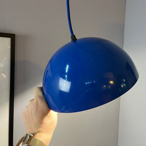 Hängelampe blau Metall