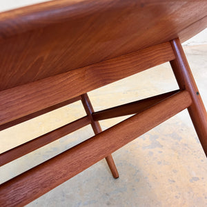 Runder Couchtisch Teak von Niels Bach