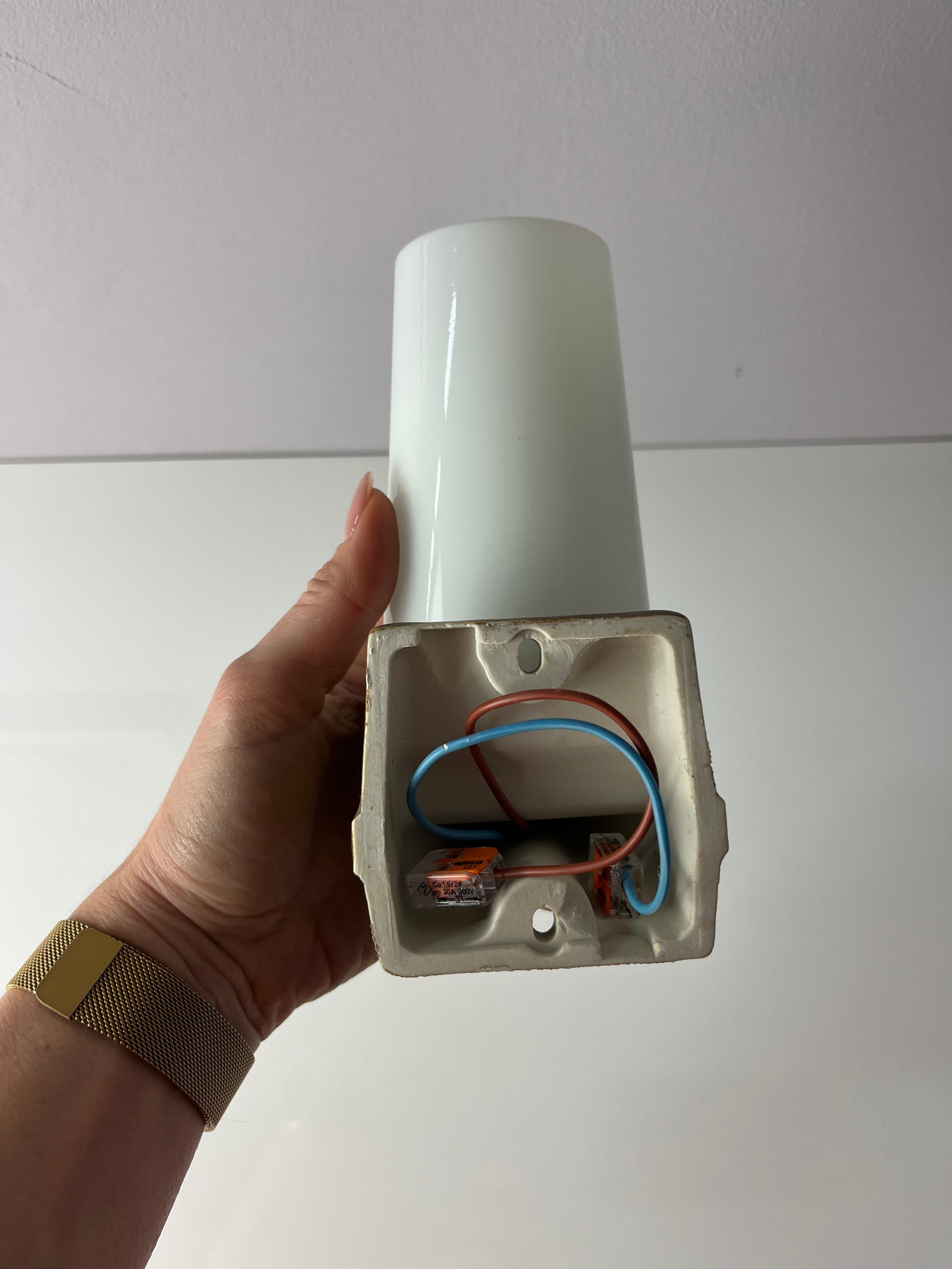 Wandlampe Modell 6080 ocker von Sigvard Bernadotte für Ifö