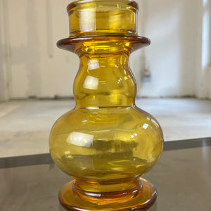 Hyazinthenvase gelb Glas