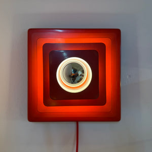 Wandlampe Pyramide rot Metall von Hustadt Leuchten