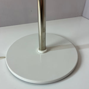 Tischlampe Trapez weiß orange von Christian Hvidt für Nordisk Solar