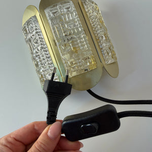 Wandlampe gold Glas von Vitrika