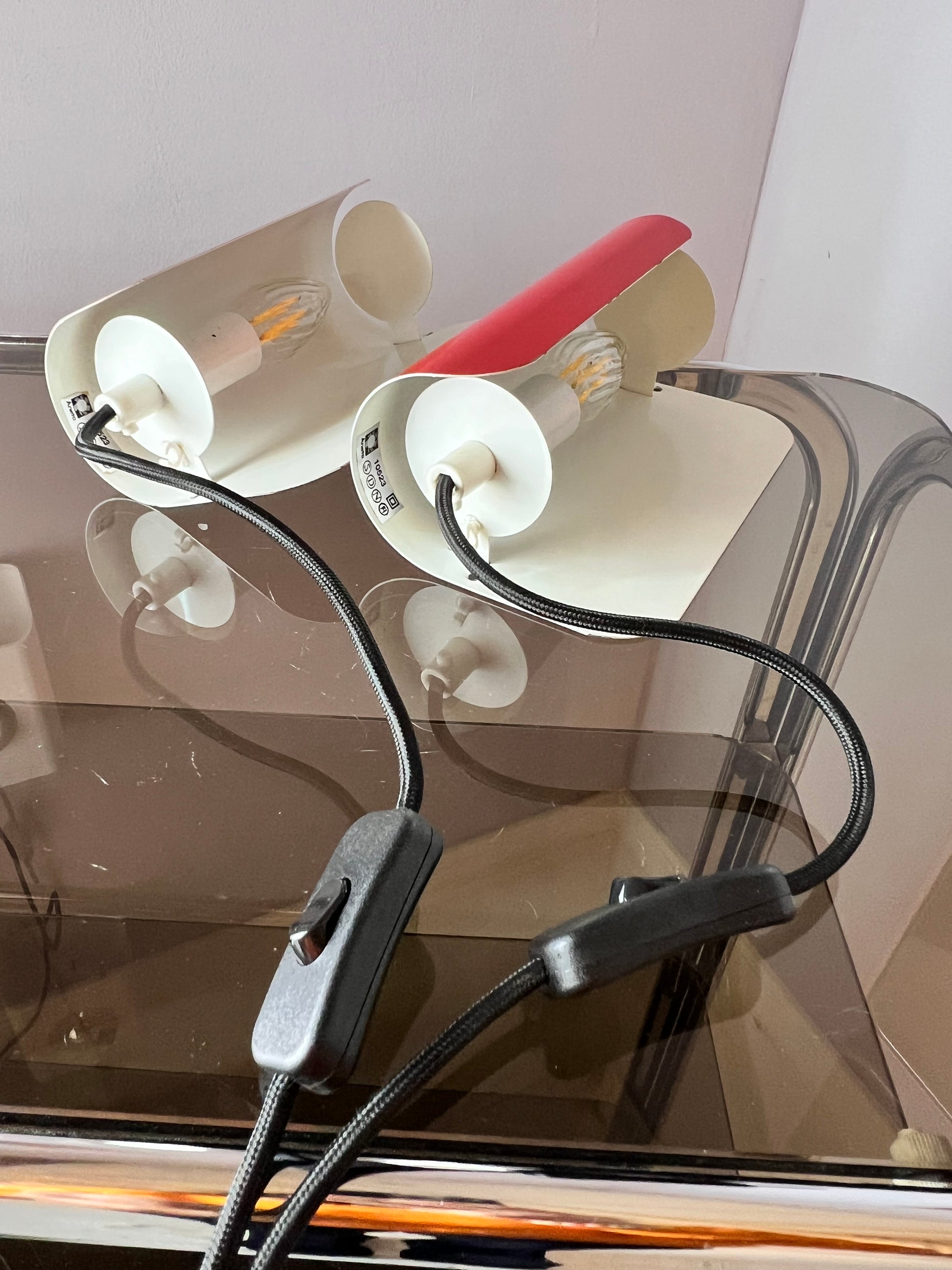 Set: 2x Wandlampe rot von Aneta