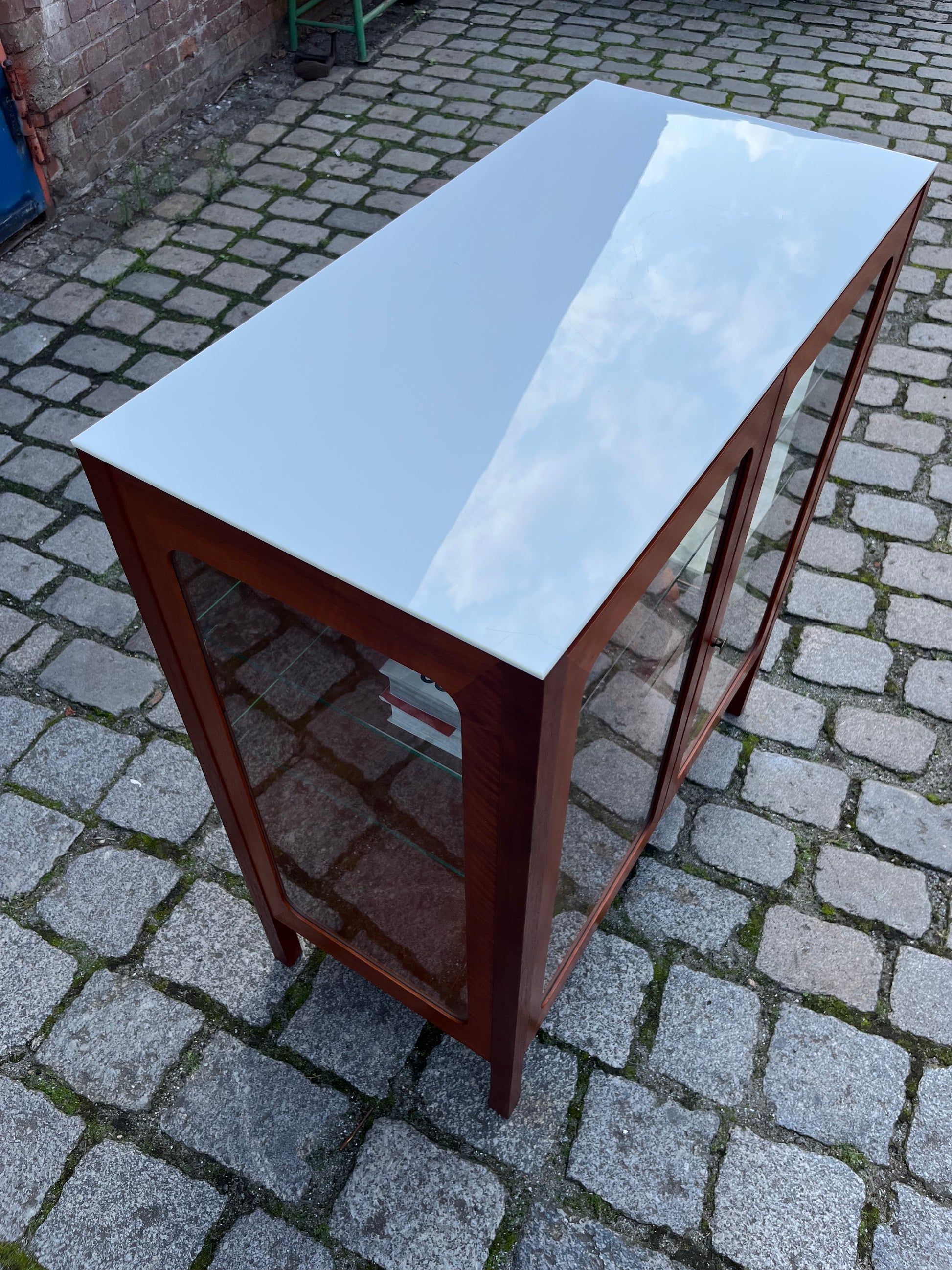 Vitrine Teak Glas von Hans Eichenberger für Röthlisberger