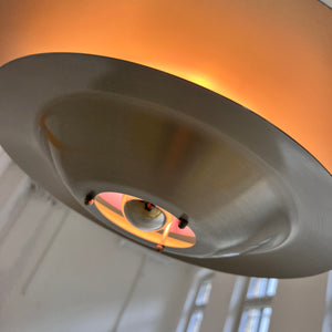 Lamellenlampe lila silber aus Dänemark