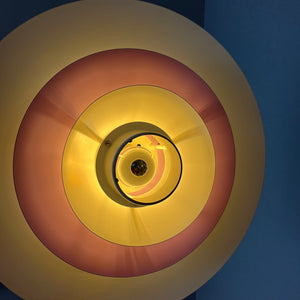 Lamellenlampe weiß lila von Formlight