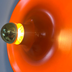 Wandlampe Diskus orange 25 cm von Charlotte Perriand für Honsel