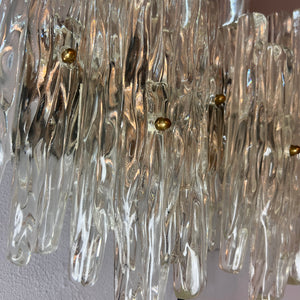 Wandlampe Eisglas