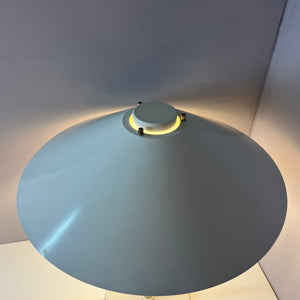 Tischlampe Trapez weiß orange von Christian Hvidt für Nordisk Solar
