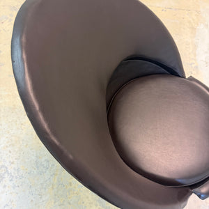 Cone Chair braunes Kunstleder von Verner Panton