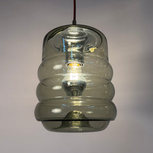Hängelampe Rauchglas Chrom von Peill & Putzler