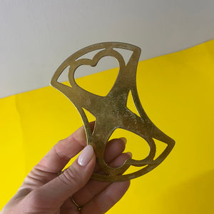 Kerzenständer Messing mit Herzen