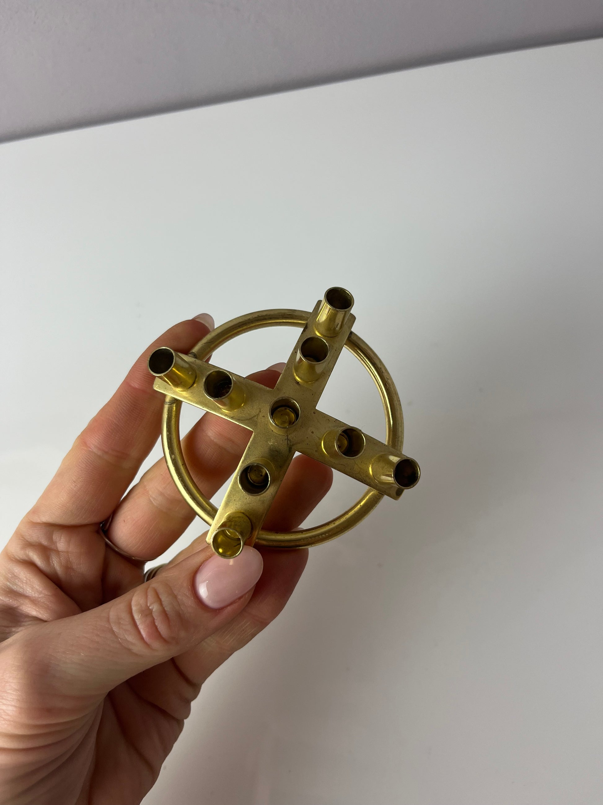 Kerzenständer Messing von Scandia Design Hellerup