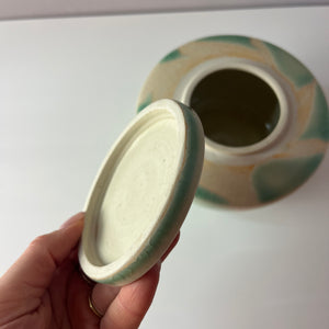 Bonboniere creme mint Keramik