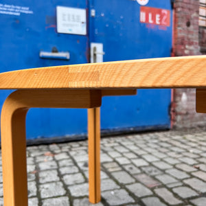 Halbrunder Esstisch grau Buche von Rud Thygesen & Johnny Sørensen für Farstrup