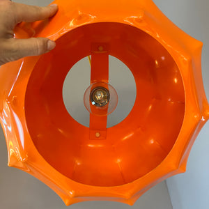 Hängelampe orange Kunststoff von Ilka Plast