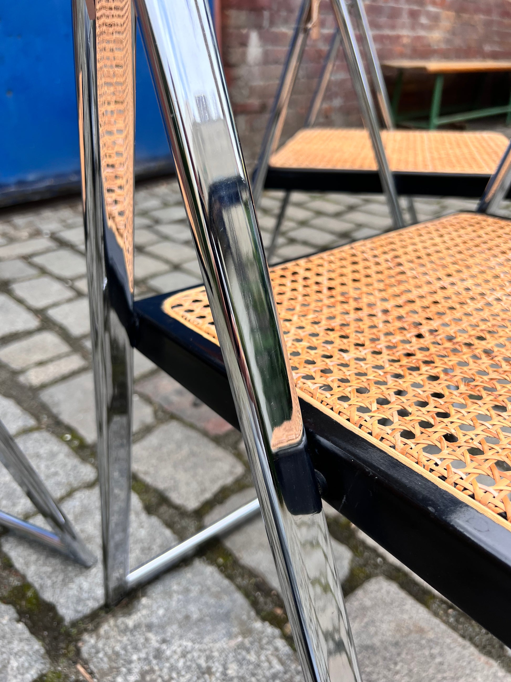 Klappstuhl Chrom von Arrben Italien