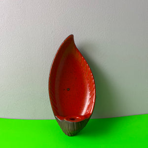 Wandkerzenhalter rot braun Keramik