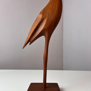 Kranich Figur Teak aus Dänemark
