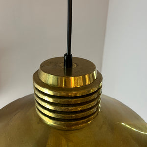 Hängelampe Messing aus Dänemark
