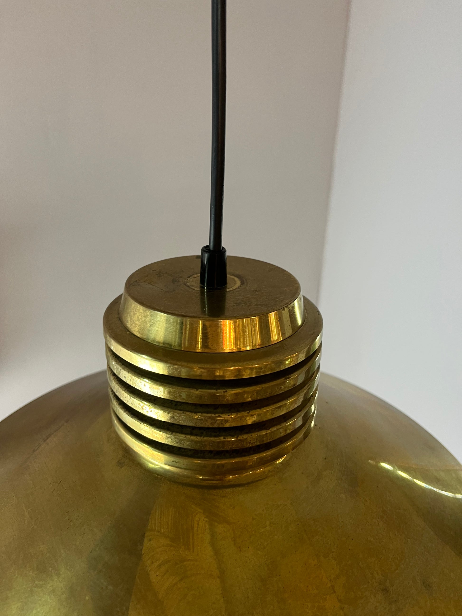 Hängelampe Messing aus Dänemark