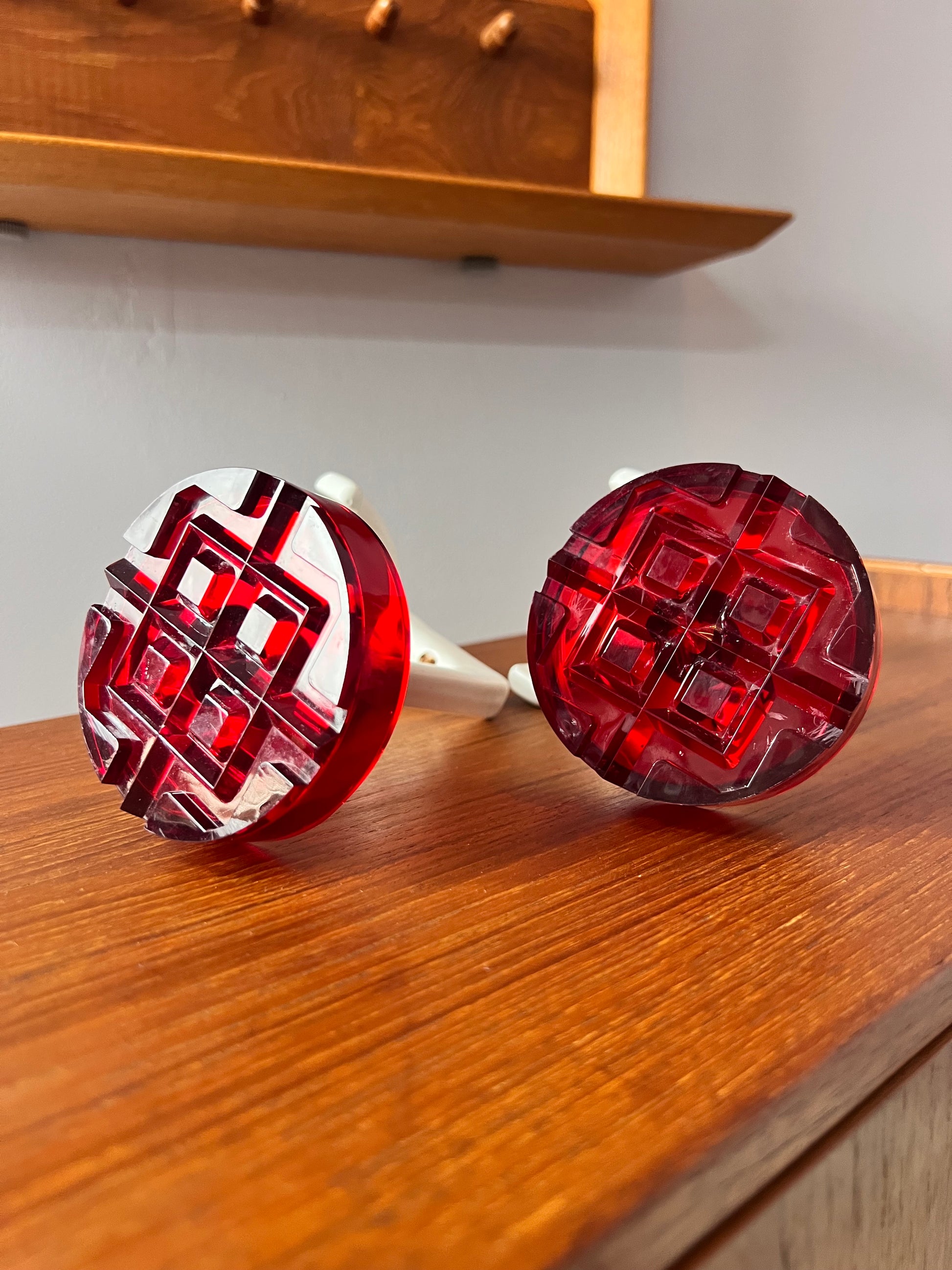 Set Kleiderhaken rot