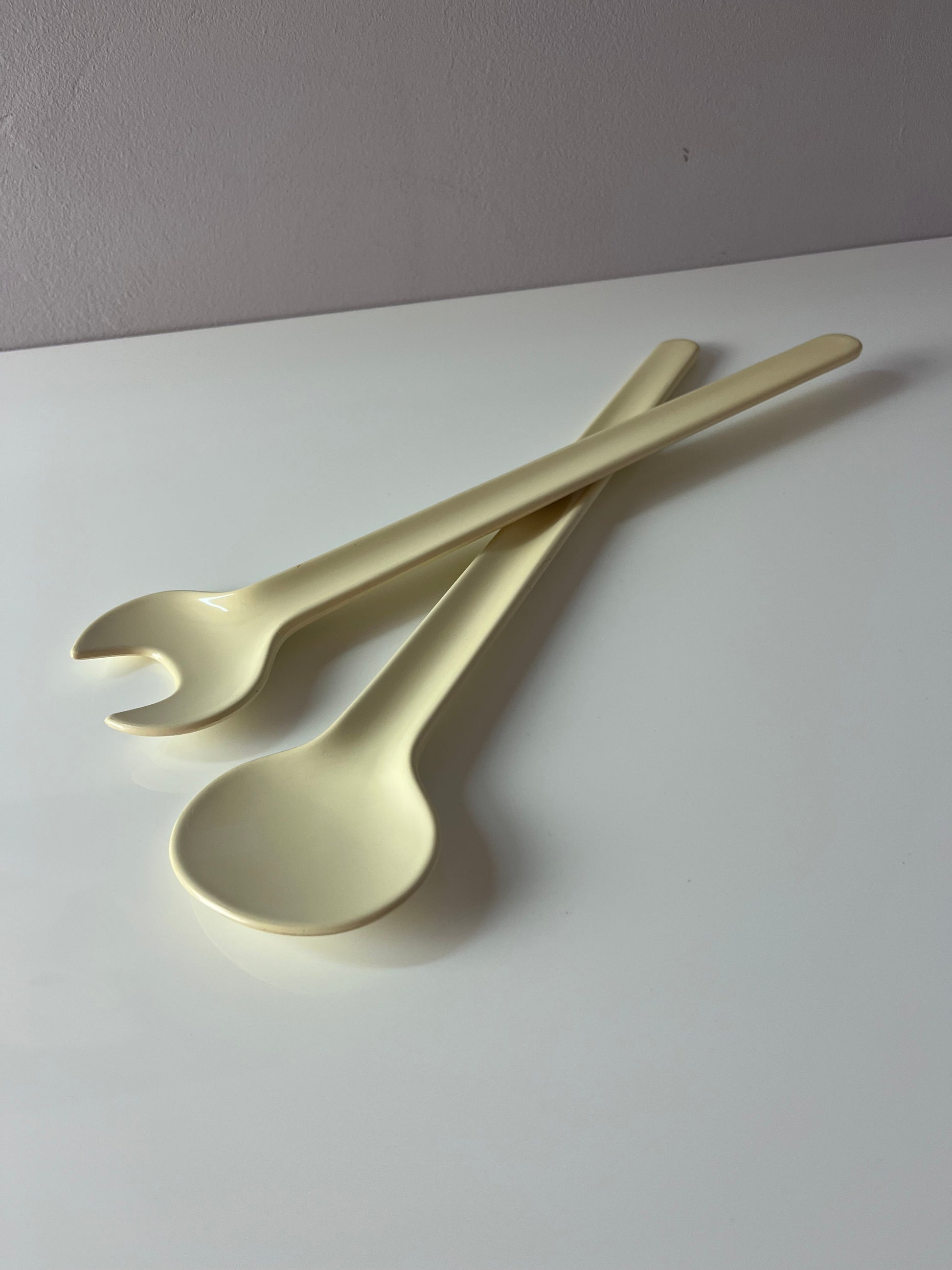 Salatbesteck creme von Erik Magnussen für Stelton