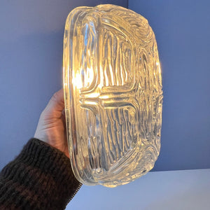 Wandlampe Strukturglas mit Kabel