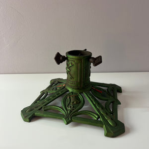 Tannenbaumständer grün Gusseisen