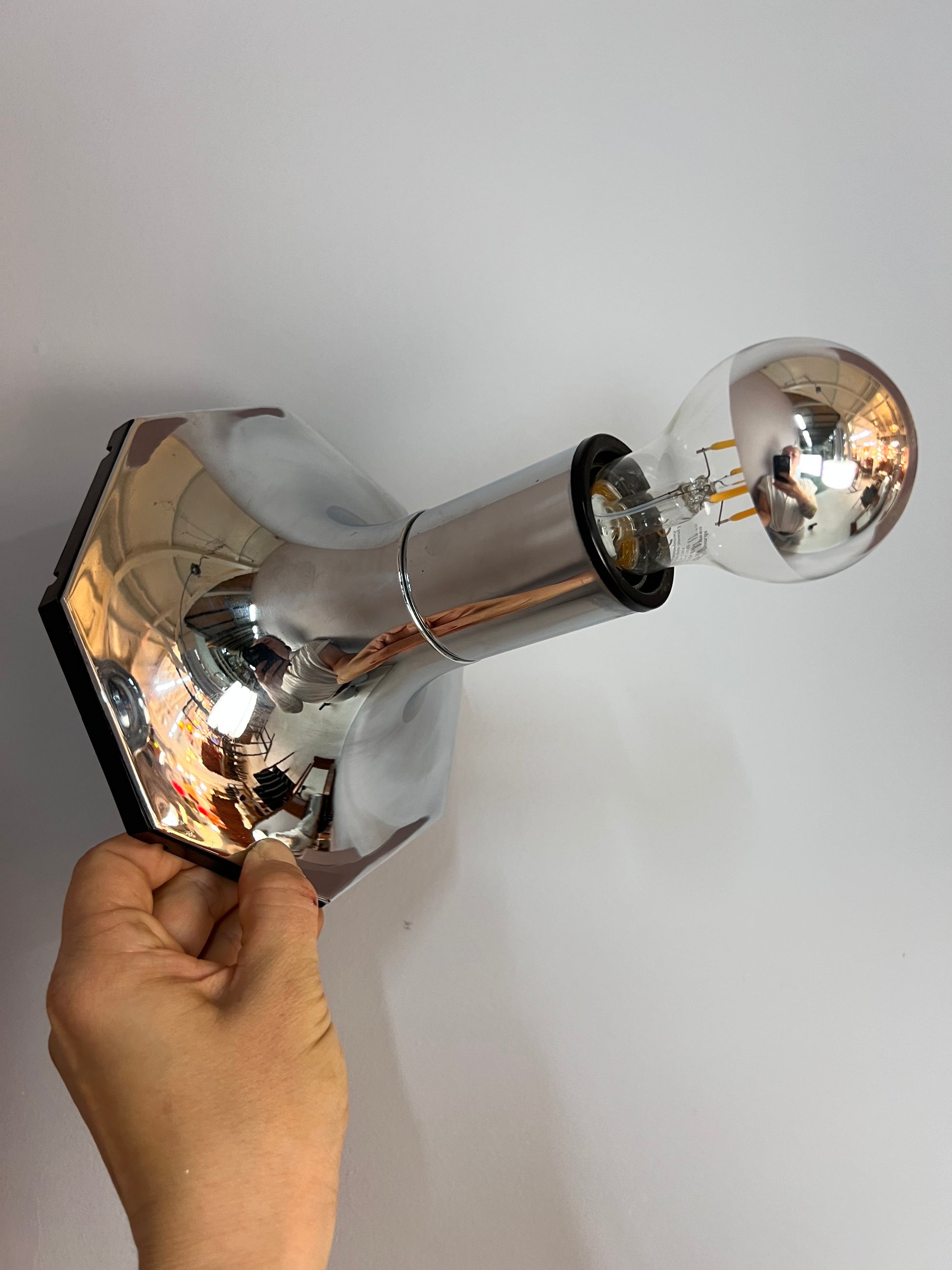 Kopfspiegel Wandlampe 6606/09 von STAFF