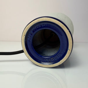 Tischlampe blau Keramik Glas von Cari Zalloni für Dümler & Breiden