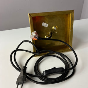 Wandlampe gold Glas mit Messingsockel von Peill & Putzler