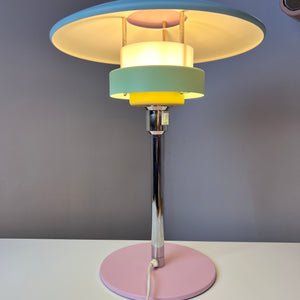 Tischlampe neu lackiert rosa mint