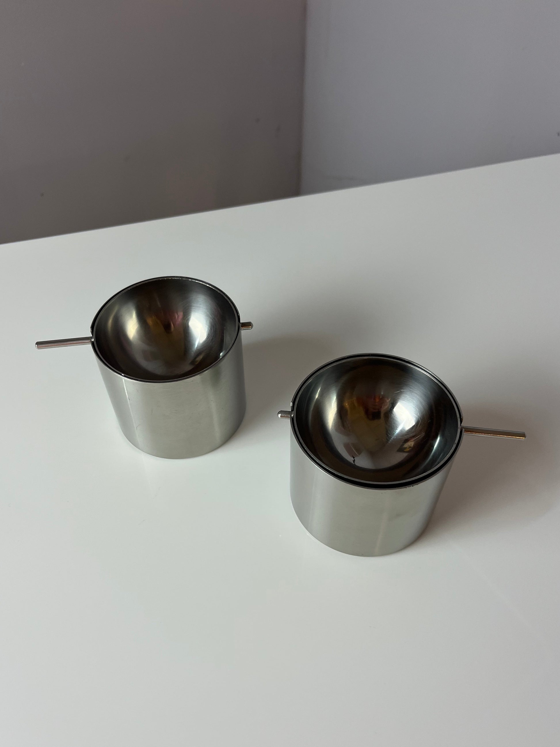 Aschenbecher Edelstahl von Arne Jacobsen für Stelton