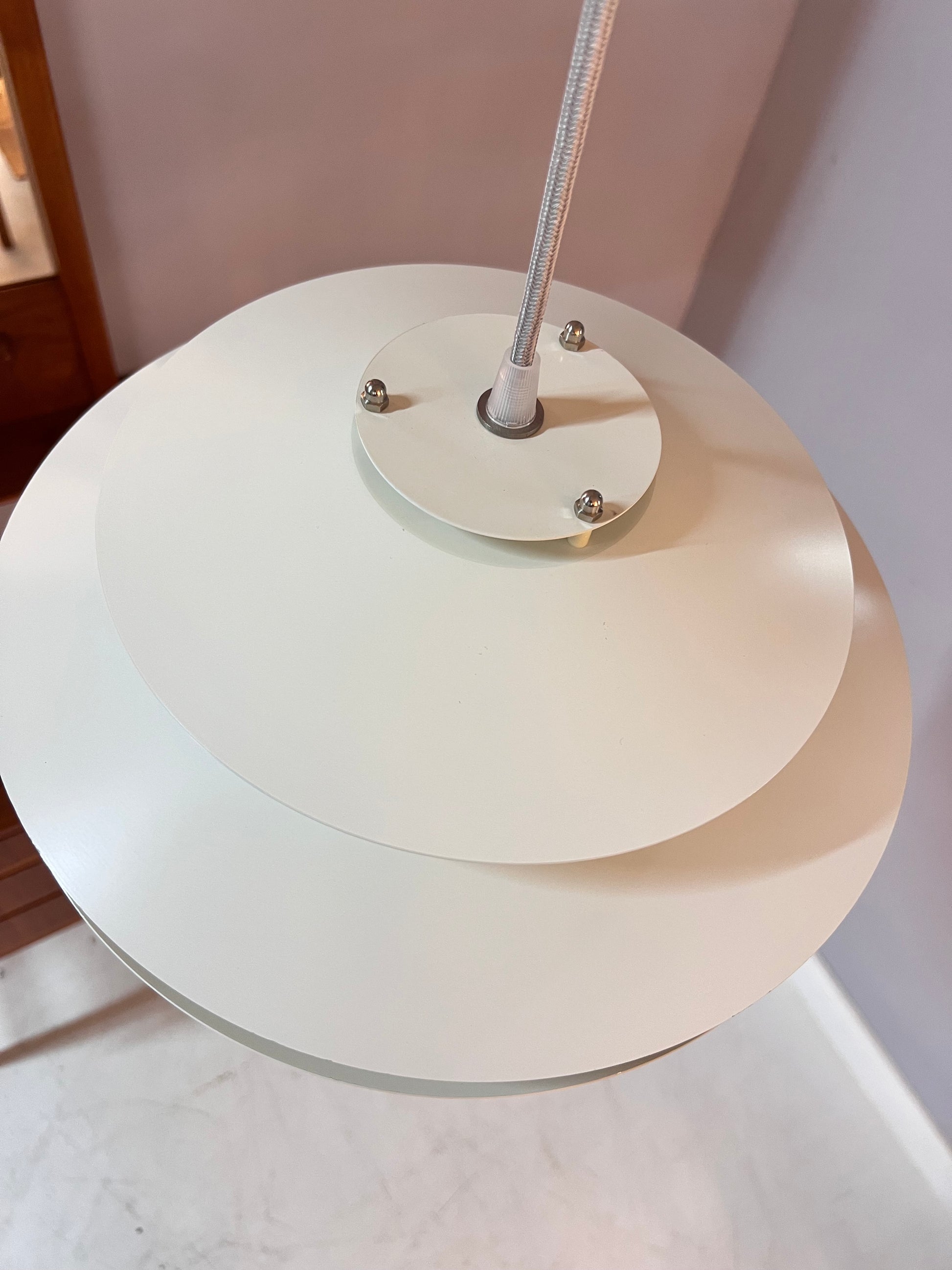Lamellenlampe weiß
