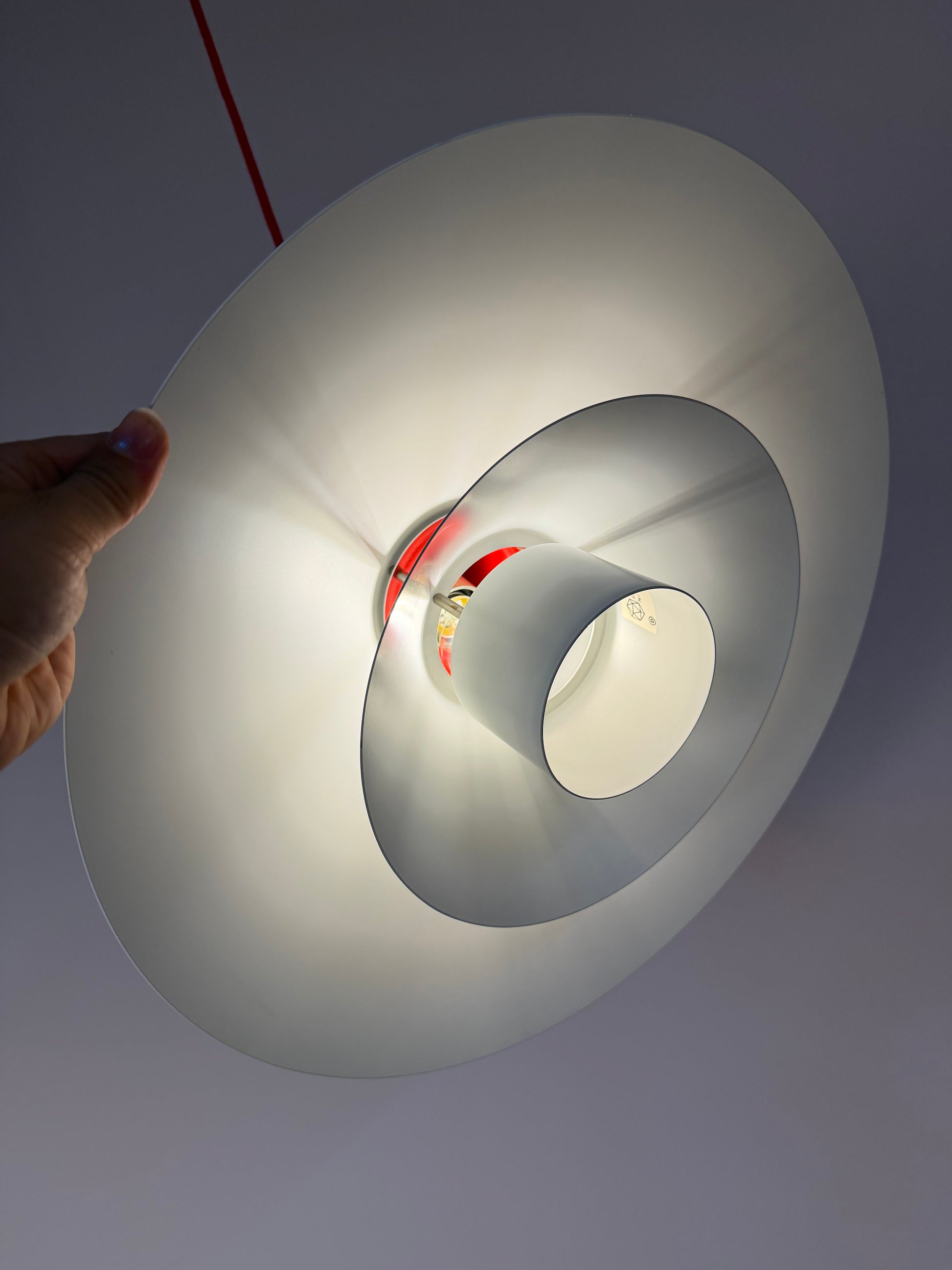 Lamellenlampe Trapez von Christian Hvidt für Nordisk Solar