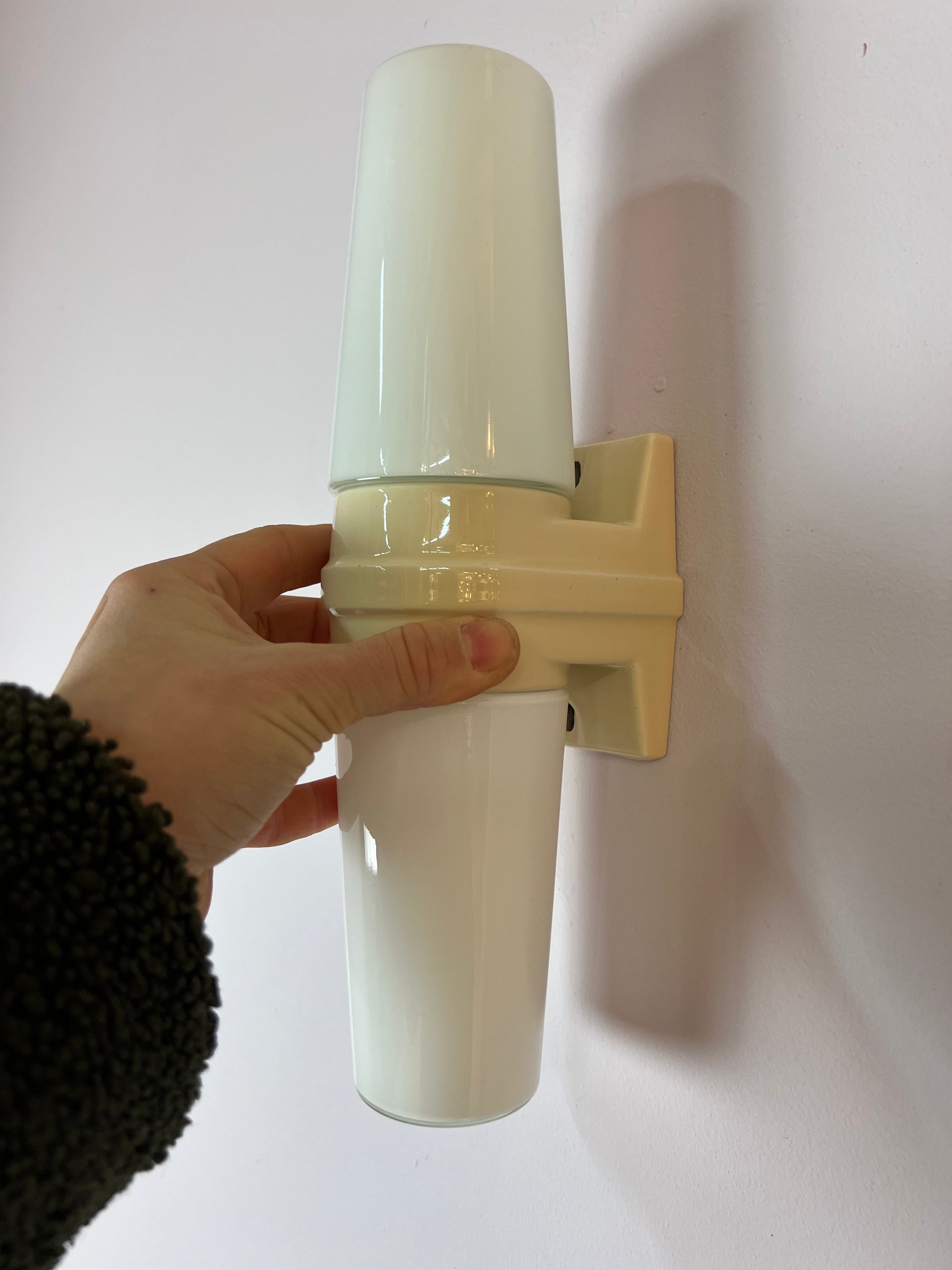 Wandlampe Modell 6060 cremeweiß von Sigvard Bernadotte für Ifö