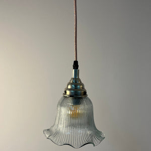 Blumenlampe Glas aus Dänemark