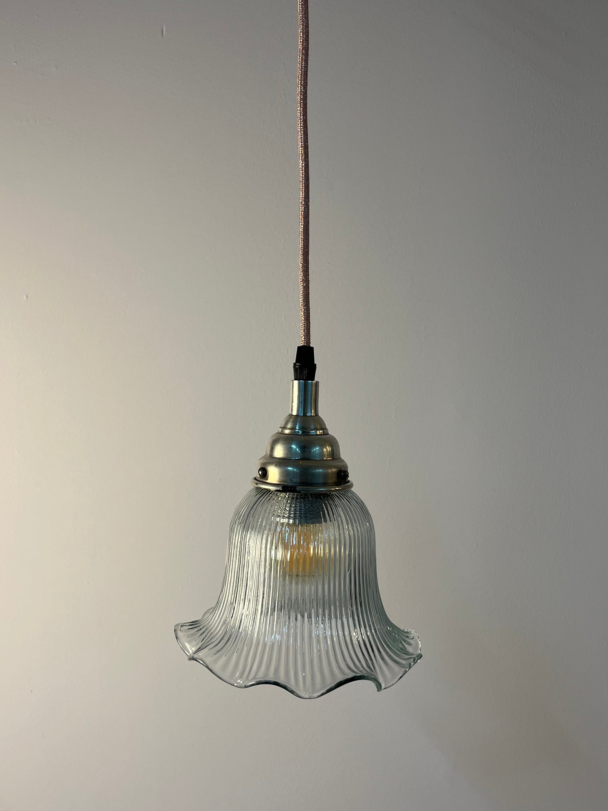 Blumenlampe Glas aus Dänemark