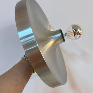Wandlampe Diskus Aluminium gebürstet