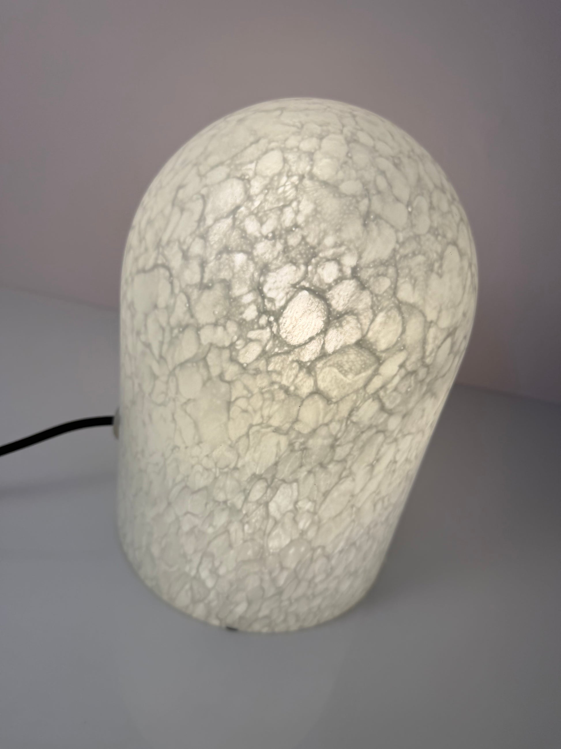 Tischlampe weiß Glas von Peill & Putzler