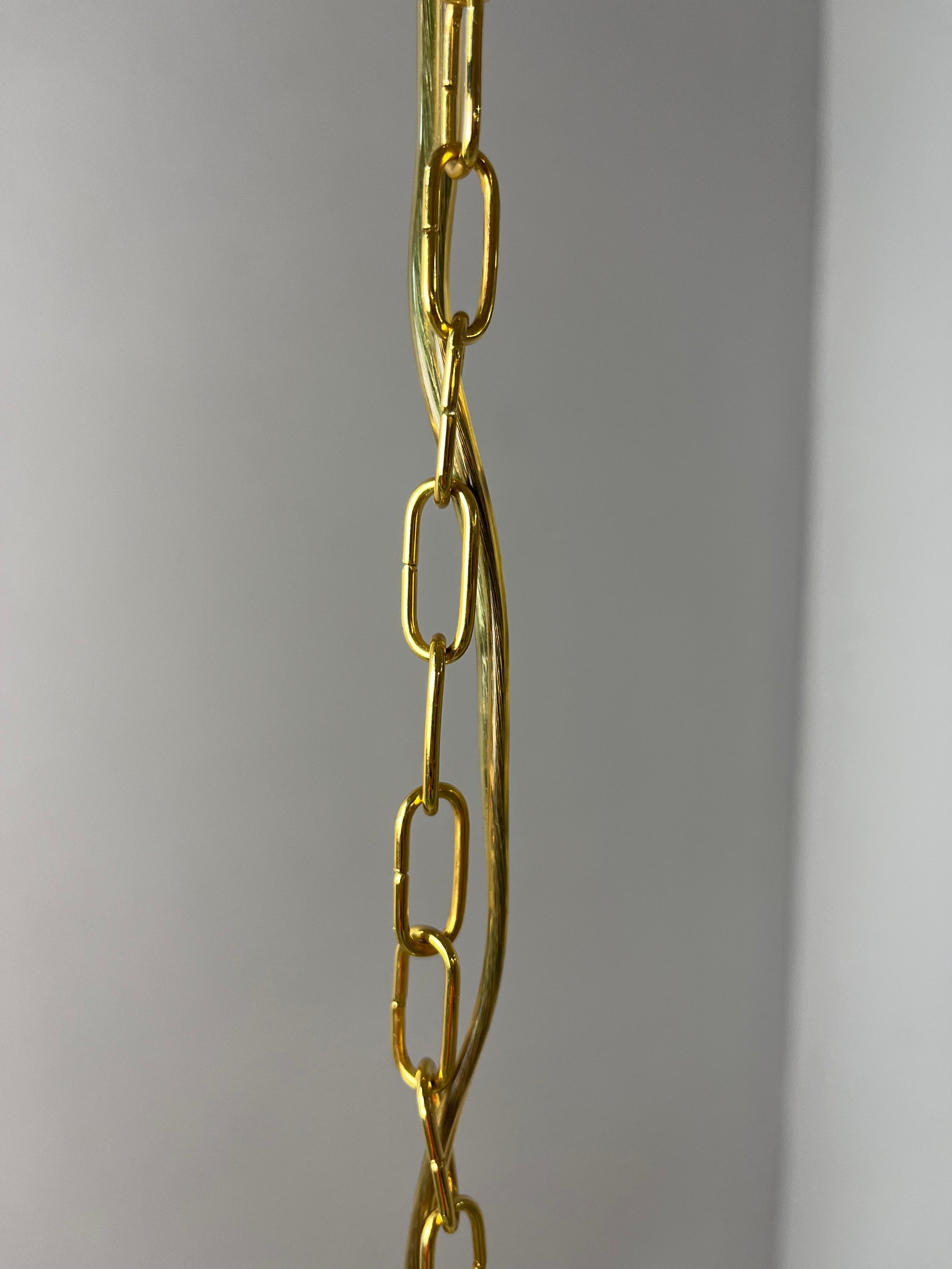 Kleine Hängelampe Gold mit Kristallen Dänemark