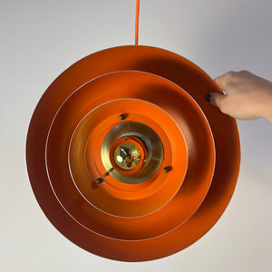 Lamellenlampe gold orange aus Dänemark