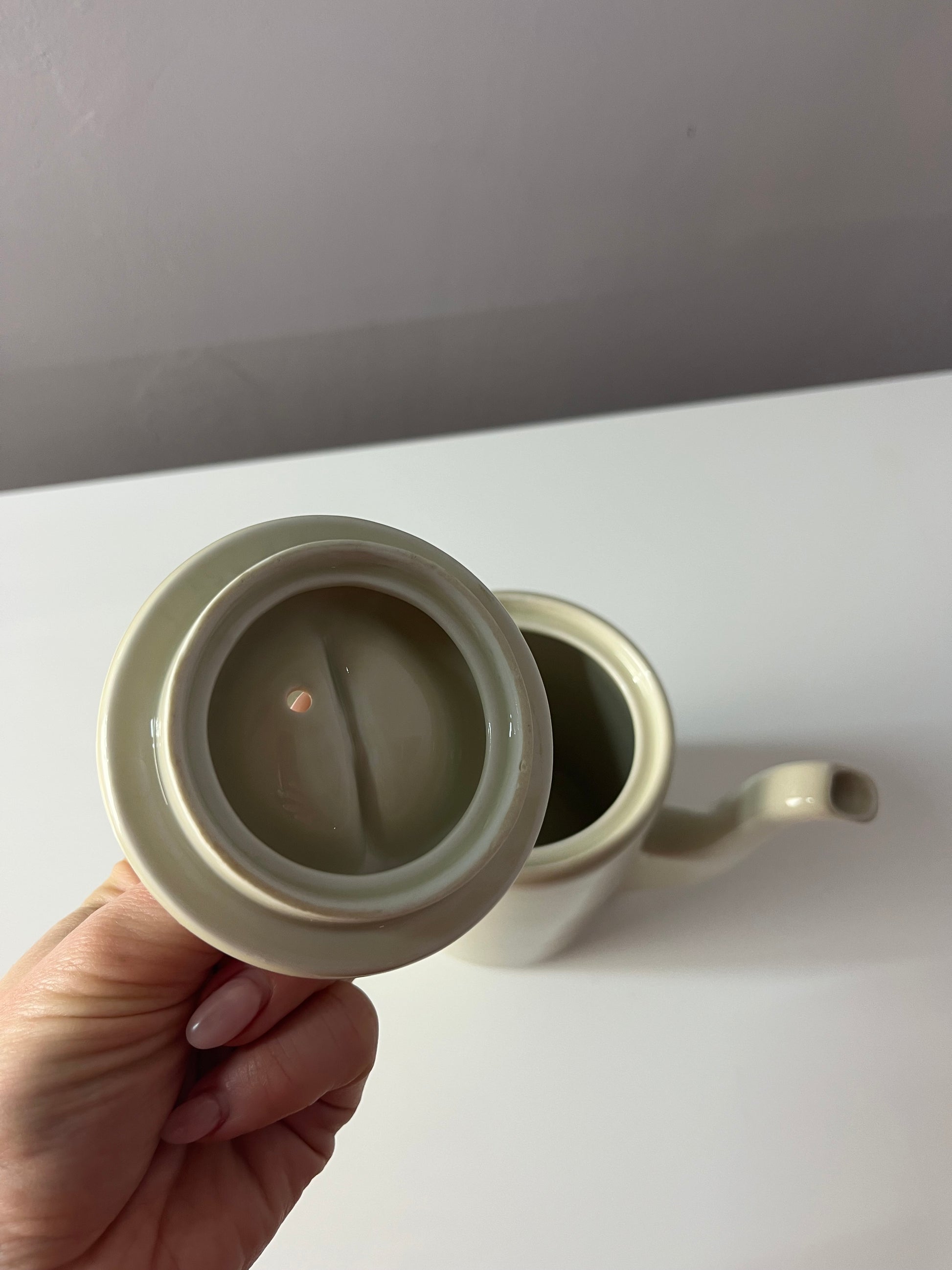 Kaffeekanne mit Warmhalter von J. Kronester Bavaria