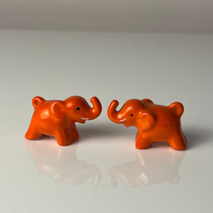 Set: 2x Mini Elefanten orange von Goebel