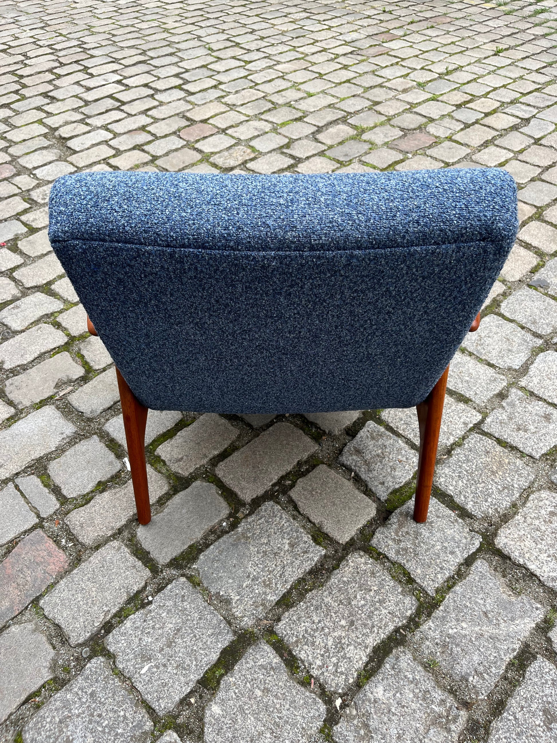 Sessel blau Teak aus Dänemark